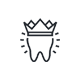 Dentures on a surface icon